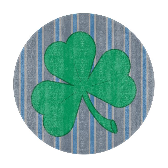 Fun and Fancy Shamrock Cutting Board (Front)