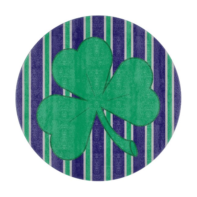 Fun and Fancy Shamrock Cutting Board (Front)