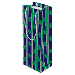 Fun and Fancy Shamrock Wine Gift Bag