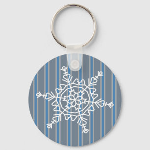 Fun and Fancy Snowflake Key Ring