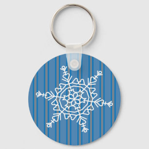 Fun and Fancy Snowflake Key Ring