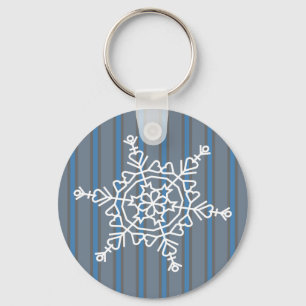 Fun and Fancy Snowflake Key Ring