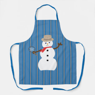 Fun and Fancy Snowman Detective Apron