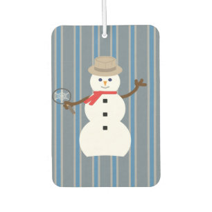 Fun and Fancy Snowman Detective Car Air Freshener