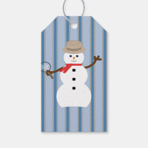 Fun and Fancy Snowman Detective Gift Tags