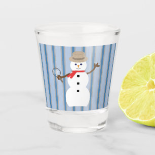 Fun and Fancy Snowman Detective Shot Glass