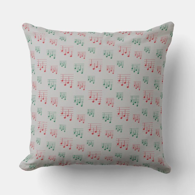 Fun and Fancy Ukulele Tuning Song Music Note Cushion (Front)