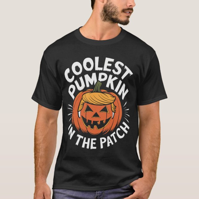 Fun and festive Halloween T-shirt featuring a cool (Front)