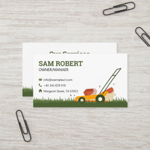 Fun and Friendly Landscaping with a Touch of Humou Business Card