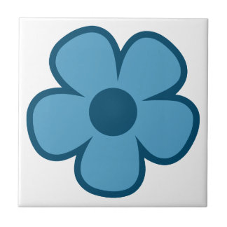 Fun and Funky 60s 70s Retro Flower Tile