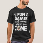 Fun And Games Dog Cone Funny Veterinarian Gift Vet T-Shirt<br><div class="desc">Fun And Games Dog Cone Funny Veterinarian Gift Vet Tech</div>