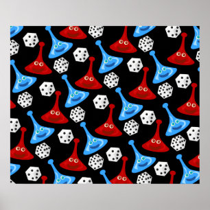 Fun and Games Pattern Poster