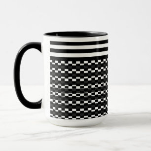 Fun and Pretty Black and White Mug