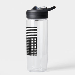 Fun and Pretty Black and White  Water Bottle