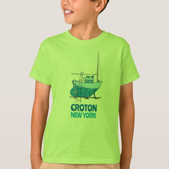 Fun and sporty Croton-on-Hudson T-Shirt (Front)