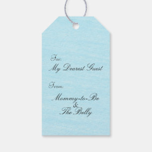 Fun and Unique Blue Baby Boy Shower Favour Gift Tags