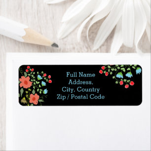 Fun and vibrant floral accented