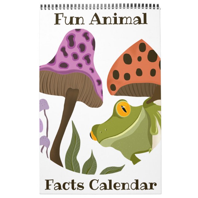Fun Animal Facts Calendar 2025 (Cover)