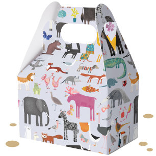 Fun Animal Menagerie Favour Box