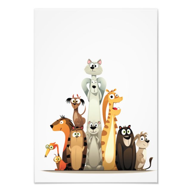 fun animals photo print (Front)