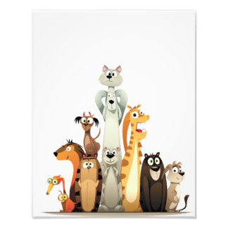 FUN ANIMALS PHOTO PRINT