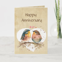 Fun Anniversary Love bird Humour