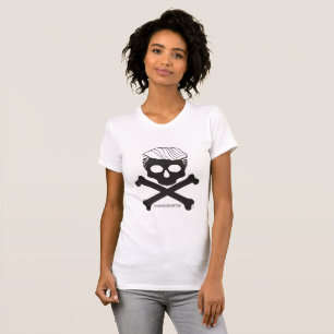 Fun, Anti-Trump Ladies T- white with black logo T-Shirt