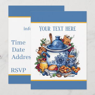 Fun any purpose potluck party  invitation