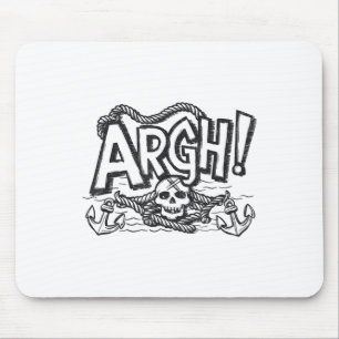 Fun Argh Pirate Style Pirate Costume Argh Pirate _ Mouse Pad