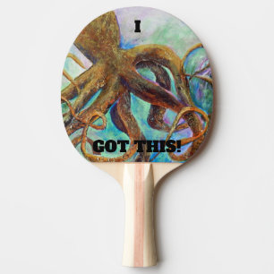 Fun Art - I Got This-Octopus Ping Pong Paddle