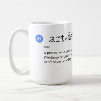Fun Artist Definition with Personalisation Coffee Mug
