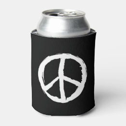 fun artsy PEACE SIGN | Can Cooler