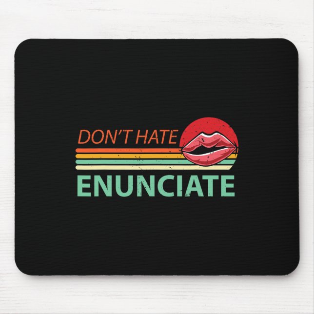 Fun Asl Sign Language Lip Reading Deaf Awareness 2 Mouse Pad (Front)