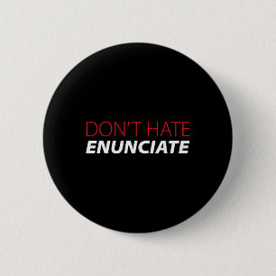 Fun Asl Sign Language Lip Reading Deaf Awareness 6 Cm Round Badge
