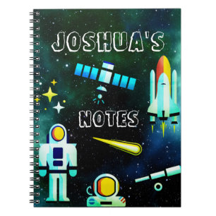 Fun Astronaut Collage Notebook