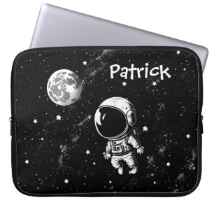 Fun Astronaut In Space Laptop Sleeve