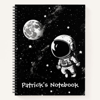 Fun Astronaut In Space Notebook