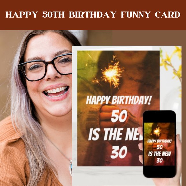 Fun At 50 For Her Birthday  Card (Creator Uploaded)