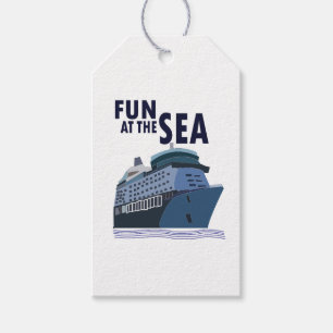 Fun At The Sea Cruise Ship Gift Tags