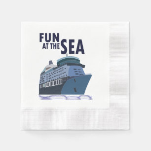 Fun At The Sea Cruise Ship Party Napkin