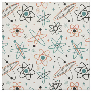 Fun Atomic Space Age Mid Century Pattern Fabric
