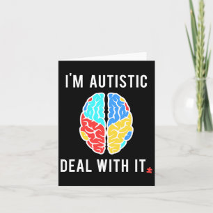 Fun Autism Awareness Gift For Autistic People With Card
