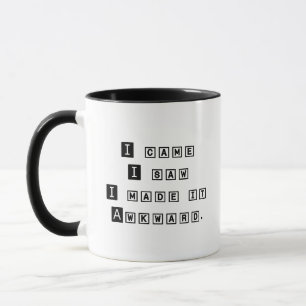 Fun Awesome Trendy Typography Awkward Coworker Mug
