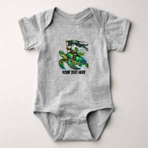 Fun baby boy pirate customisable  bodysuit