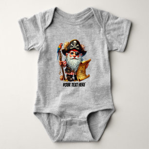 Fun baby boy pirate customisable  bodysuit