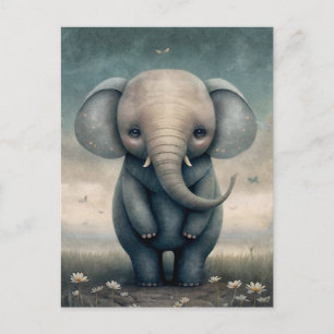 Fun Baby Elephant Postcard