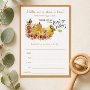 Fun Baby Shower Fill In Invitation No 2