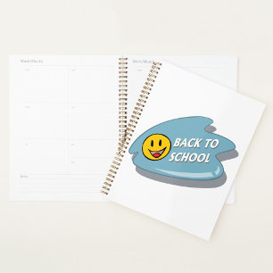 Fun Back to School Smiley Face  Planner