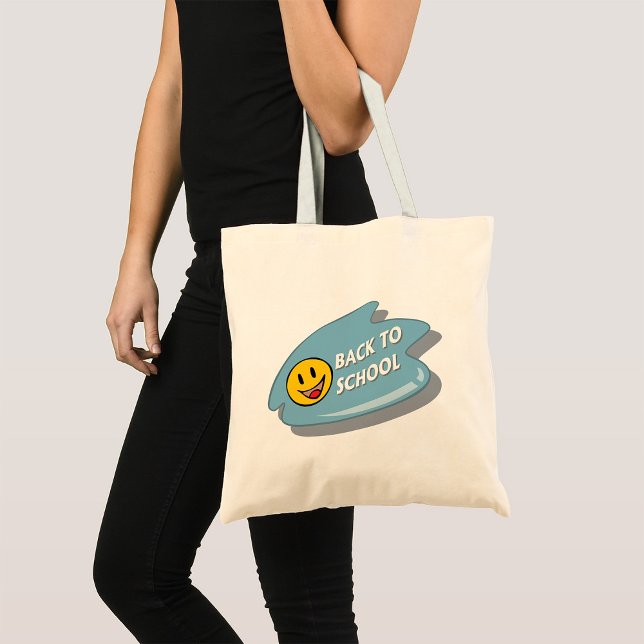 Fun Back to School Smiley Face  Tote Bag (Creator Uploaded)