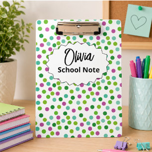 Fun Back to School Supplies for Kids or Teachers Clipboard